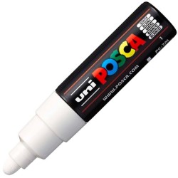 POSCA MARCADOR PC-7M NO PERMANENTE PUNTA FORMA DE BALA 4,5-5,5MM BLANCO