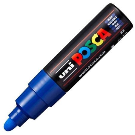 POSCA MARCADOR PC-7M NO PERMANENTE PUNTA FORMA DE BALA 4,5-5,5MM AZUL