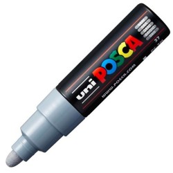 POSCA MARCADOR PC-7M NO PERMANENTE PUNTA FORMA DE BALA 4,5-5,5MM GRIS