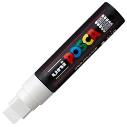 POSCA MARCADOR PC-17K NO PERMANENTE PUNTA BISELADA 15MM BLANCO