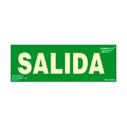 ARCHIVO 2000 PACK DE 2 SEÑALES "SALIDA" 300X105 PVC VERDE