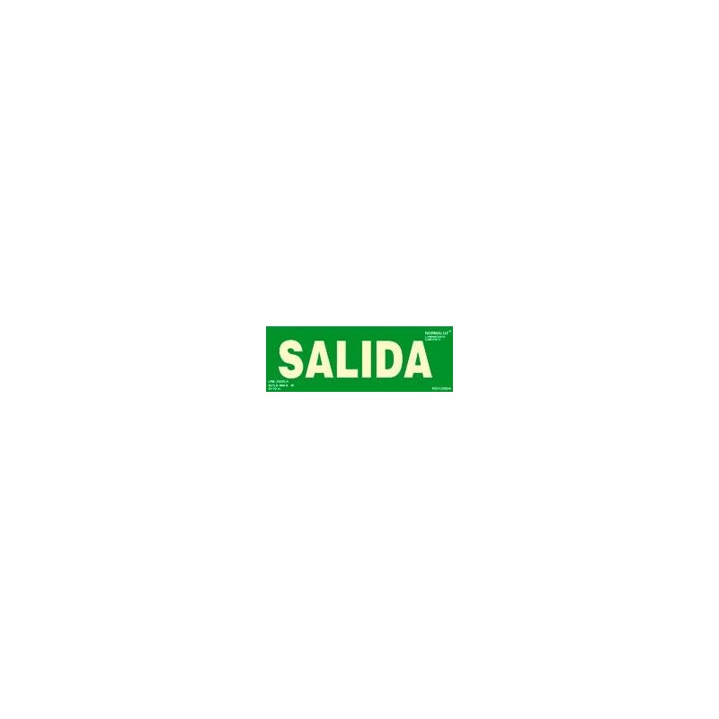 ARCHIVO 2000 PACK DE 2 SEÑALES "SALIDA" 300X105 PVC VERDE