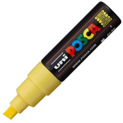 POSCA MARCADOR PC-8K NO PERMANENTE PUNTA BISELADA 8.0MM AMARILLO