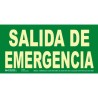 ARCHIVO 2000 SEÑAL "SALIDA DE EMERGENCIA" 320X160MM PVC 700 MICRAS VERDE