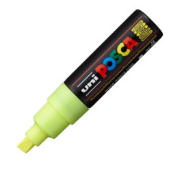POSCA MARCADOR PC-8K NO PERMANENTE PUNTA BISELADA 8.0MM AMARILLO FLUOR