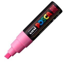 POSCA MARCADOR PC-8K NO PERMANENTE PUNTA BISELADA 8.0MM ROSA FLUOR