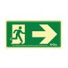 ARCHIVO 2000 SEÑAL "SALIDA DE EMERGENCIA DERECHA" 160X320 PVC VERDE