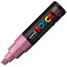 POSCA MARCADOR PC-8K NO PERMANENTE PUNTA BISELADA 8.0MM ROSA METÁLICO