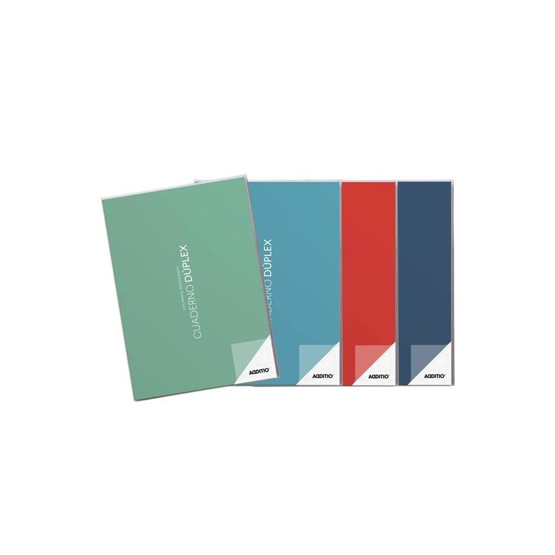 ADDITIO CUADERNO DUPLEX A4 PARA EL PROFESORADO PVC 112 PÁGINAS C/SURTIDOS