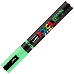 POSCA MARCADOR PC-5BR BRUSH PUNTA M SEMIFLEXIBLE VERDE CLARO