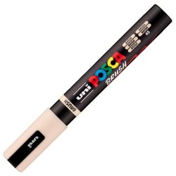 POSCA MARCADOR PC-5BR BRUSH PUNTA M SEMIFLEXIBLE BEIGE