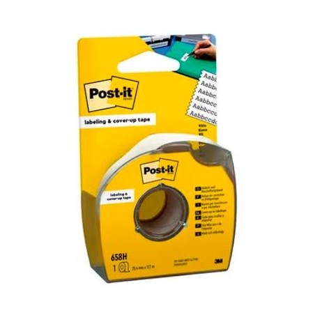 POST-IT CINTA ADHESIVA 658-HD INVISIBLE ROLLO 25,4MM X 17,7M 6 LINEAS C/DISPENSADOR