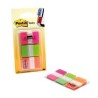 POST-IT INDEX RIGIDO ROSA VERDE NARANJA - 3 DISPENSADORES STD 3X22