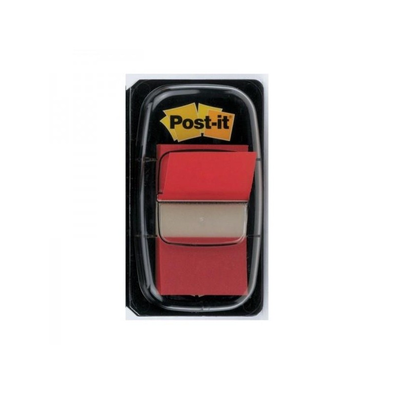 POST-IT INDEX 680 DISPENSADOR 1X50 ROJO -12U-