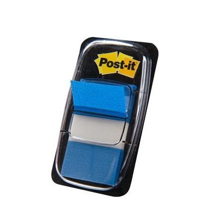 POST-IT INDEX 680 DISPENSADOR 1X50 AZUL -12U-