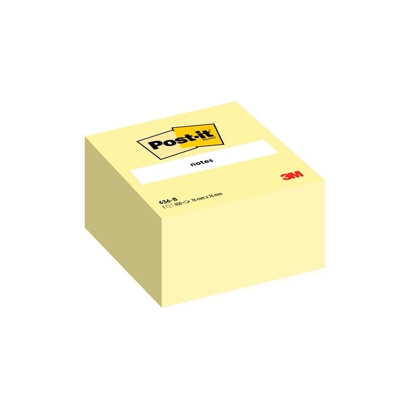 POST-IT CUBO DE NOTAS 636-B 450H 76X76MM CANARY YELLOW
