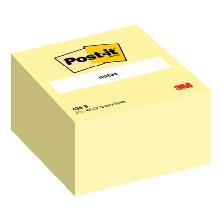 POST-IT CUBO DE NOTAS 636-B 450H 76X76MM CANARY YELLOW
