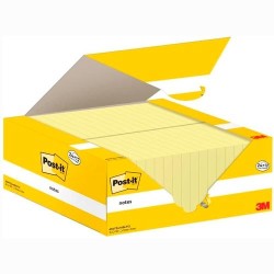 POST-IT BLOC NOTAS 654 CANARY YELLOW 100H 76X76 PAQUETE 24 UD + 12 UD GRATIS