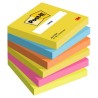 POST-IT BLOCS NOTAS 654 GAMA ENERGETIC NEÓN 76X76 6 BLOCS