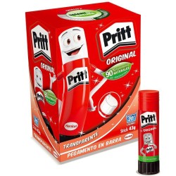 PRITT PEGAMENTO EN BARRA 43GR TRANSPARENTE CAJA EXPOSITORA -15 UD-