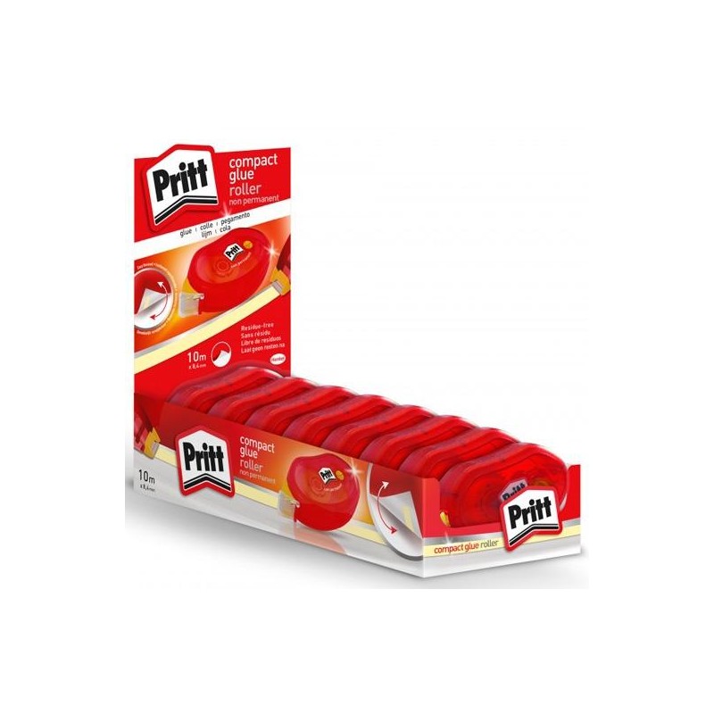 PRITT ROLLER ADHESIVO NO PERMANENTE 8,4X10 EXPOSITOR -8U-