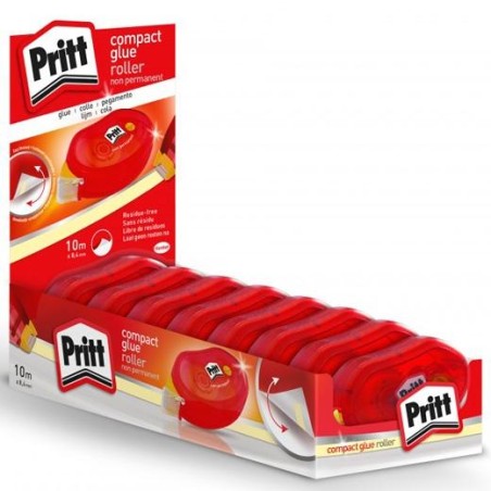 PRITT ROLLER ADHESIVO NO PERMANENTE 8,4X10 EXPOSITOR -8U-