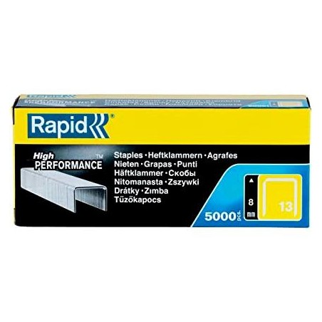 RAPID GRAPAS FINAS Nº13 13/8 CAJA 5000 UD GALVANIZADAS