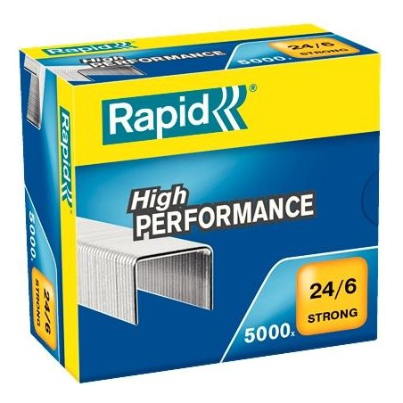 RAPID GRAPAS STRONG 24/6 GALVANIZADA CAJA DE 5000