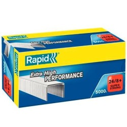 RAPID GRAPAS 24/8+ SÚPER STRONG GALVANIZADA CAJA DE 5000