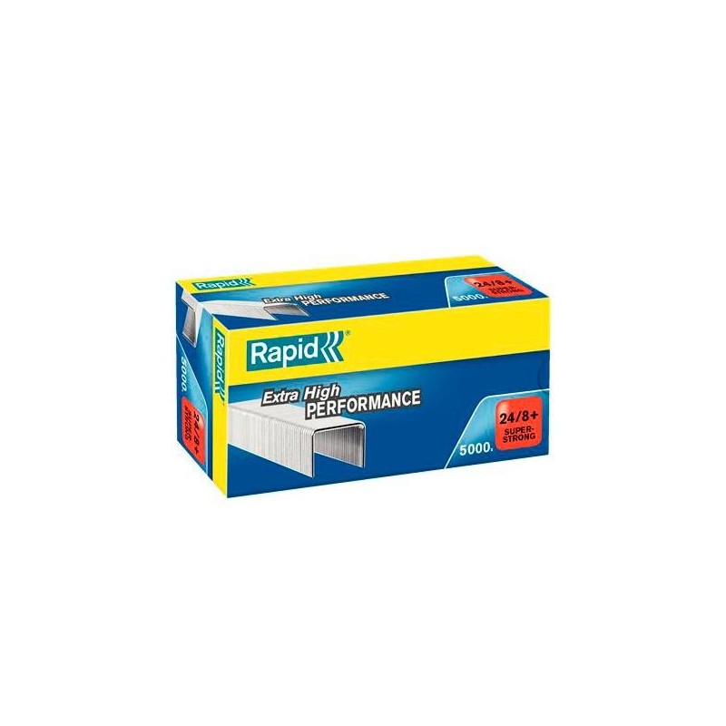 RAPID GRAPAS 24/8+ SÚPER STRONG GALVANIZADA CAJA DE 5000