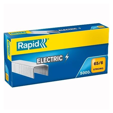 RAPID GRAPAS STRONG ELECTRIC 65/6 GALVANIZADAS CAJA DE 5000