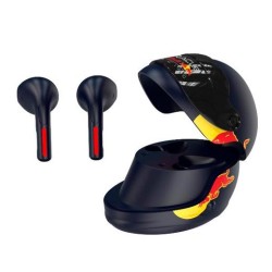 RED BULL RACING AURICULARES TURBO INALAMBRICOS BLUETOOTH CON ESTUCHE DE CARGA AZUL