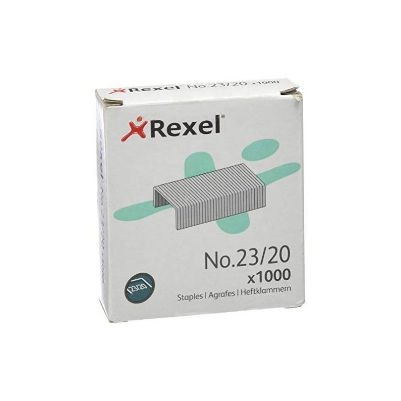 REXEL GRAPAS 23/20 GALVANIZADAS -CAJA DE 1000-