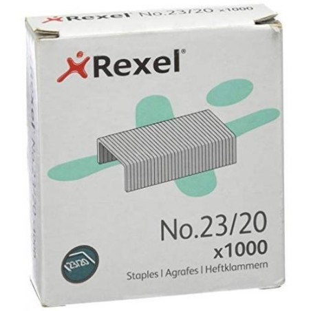REXEL GRAPAS 23/20 GALVANIZADAS -CAJA DE 1000-