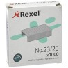 REXEL GRAPAS 23/20 GALVANIZADAS -CAJA DE 1000-