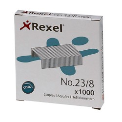 REXEL GRAPAS 23/8 GALVANIZADAS -CAJA DE 1000-
