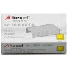 REXEL GRAPAS 26/6 GALVANIZADAS -CAJA DE 1000-