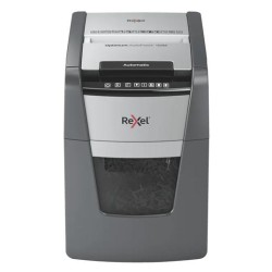 REXEL DESTRUCTORA AUTOMÁTICA OPTIMUM AUTOFEED 100M CORTE PARTÍCULAS P-5 (2X15 MM) ANTIATASCO NEGRO