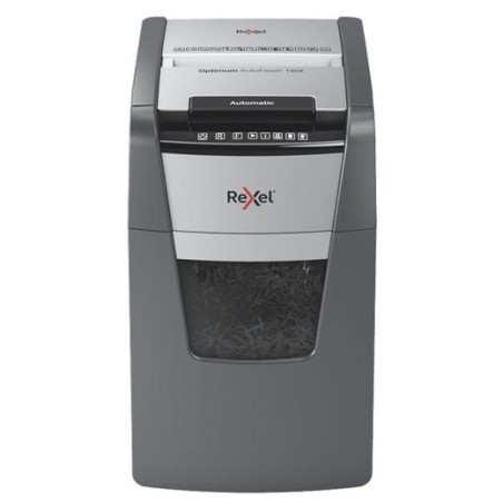 REXEL DESTRUCTORA OPTIMUM AUTOFEED + 130X CORTE PARTÍCULAS AUTOALIMENTACION NEGRO