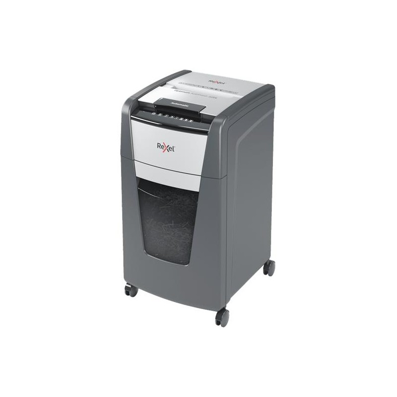 REXEL DESTRUCTORA AUTOMÁTICA OPTIMUM AUTO + 225X CORTE PARTÍCULAS P-4 (4X26MM) ANTIATASCO NEGRO