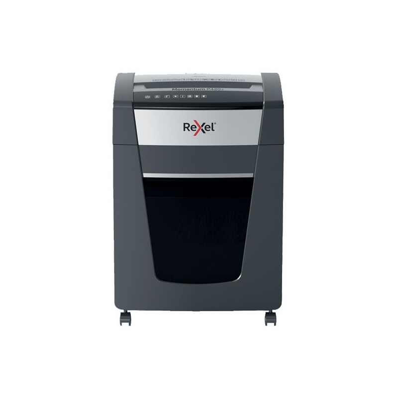 REXEL DESTRUCTORA MANUAL MOMENTUM EXTRA P420+ NEGRO/PLATA