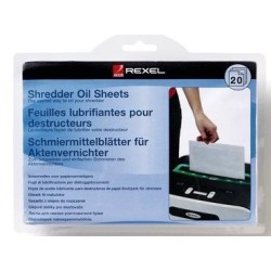 REXEL HOJAS LUBRICANTES PARA DESTRUCTORA PACK DE 12