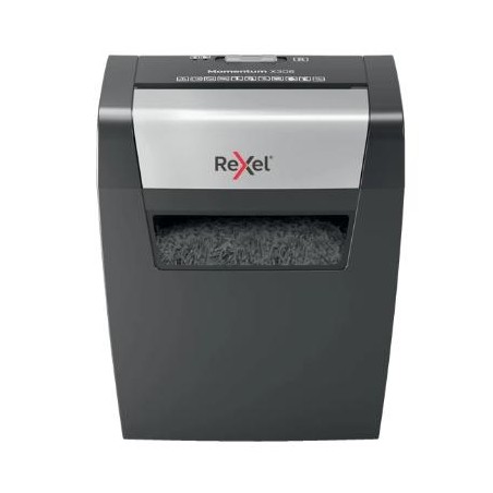 REXEL DESTRUCTORA MANUAL MOMENTUN X308 CORTE CONFETI 5X42MM - HASTA 8 HOJAS A LA VEZ - NEGRO