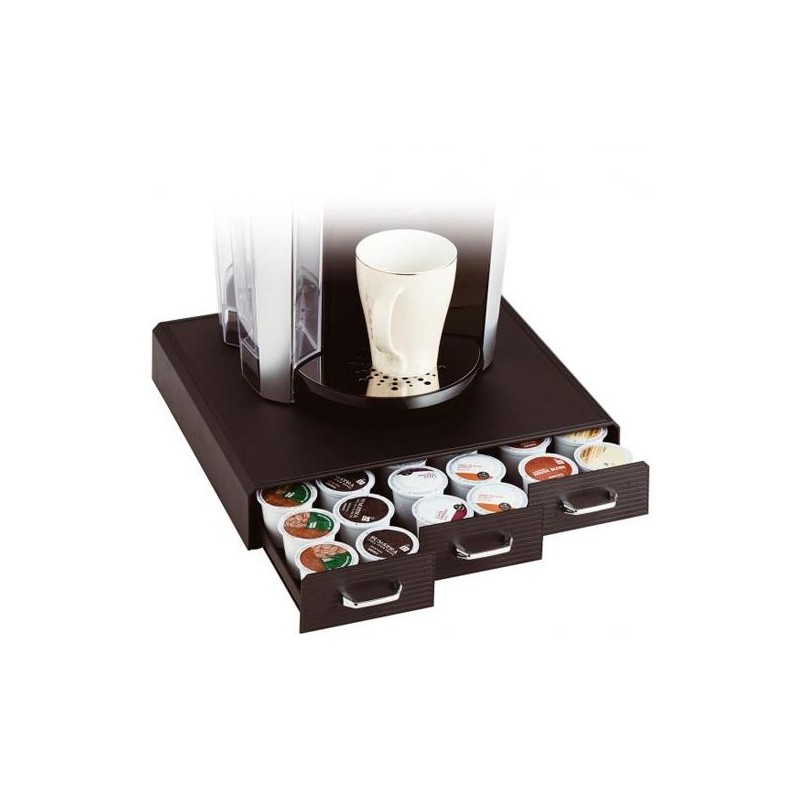 ARCHIVO 2000 ORGANIZADOR LA HORA DEL CAFÉ CON 3 CAJONES PARA ALMACENAJE DE CÁPSULAS NEGRO