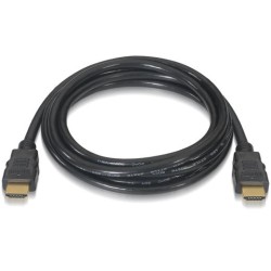 AISENS CABLE HDMI V2.0 PREMIUM ALTA VELOCIDAD HEC 4K@60HZ 18GBPS A/M - A/M NEGRO 2,0M