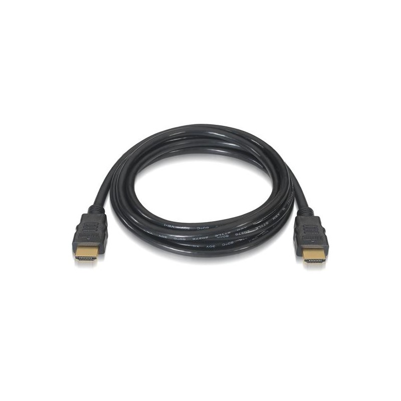 AISENS CABLE HDMI V2.0 PREMIUM ALTA VELOCIDAD HEC 4K@60HZ 18GBPS A/M - A/M NEGRO 2,0M