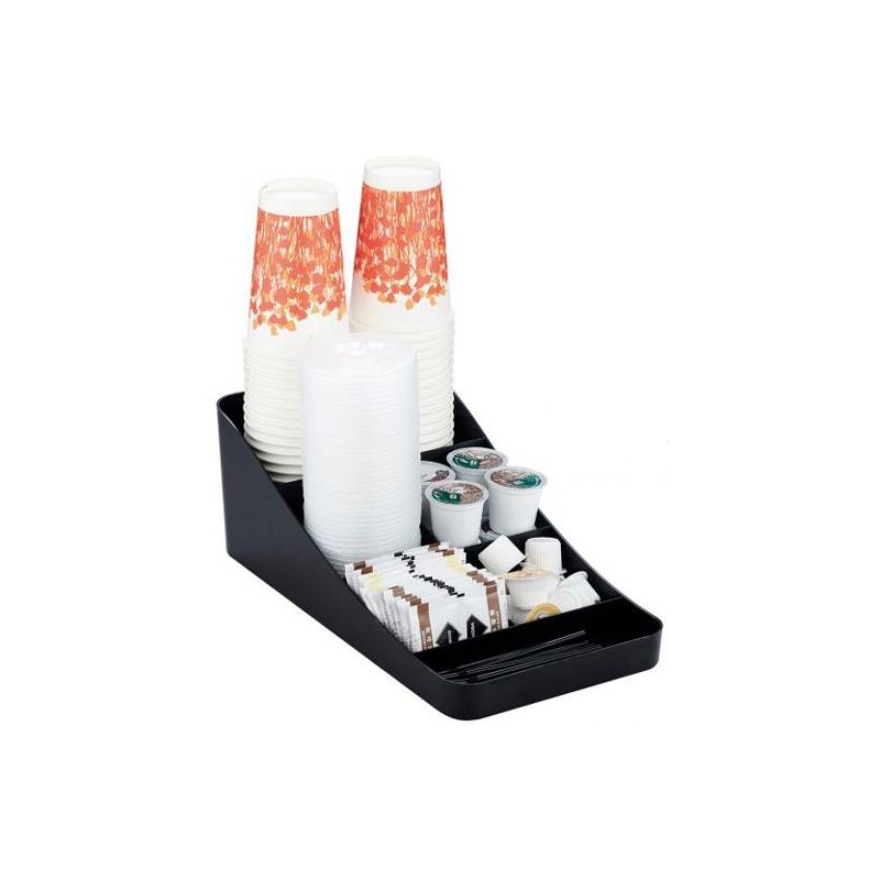 ARCHIVO 2000 BANDEJA ORGANIZADORA LA HORA DEL CAFÉ 7 COMPARTIMENTOS NEGRO