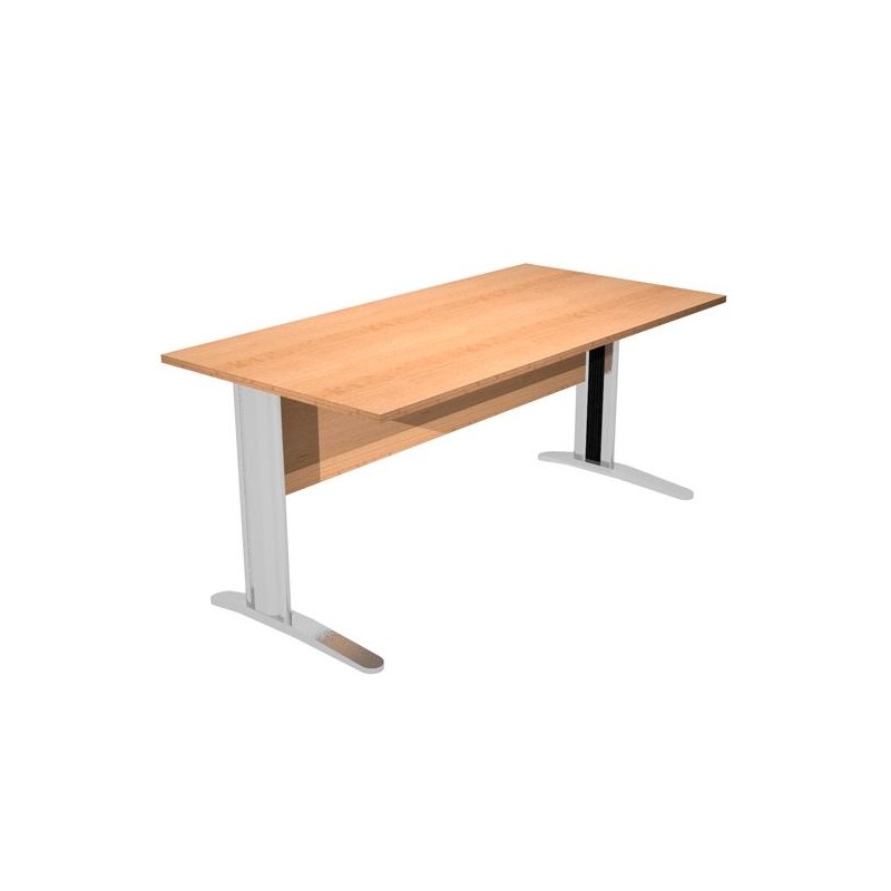 ARTEXPORT MESA ESCRITORIO PRESTO 140 CON PATAS DE METAL TABLERO 22MM HAYA