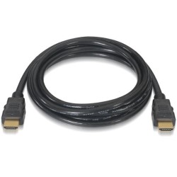 AISENS CABLE HDMI V2.0 PREMIUM ALTA VELOCIDAD HEC 4K@60HZ 18GBPS A/M - A/M NEGRO 3,0M