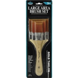 ROYAL LANGNICKEL SET DE 3 BROCHAS DE PELO TAKLON RUBIO